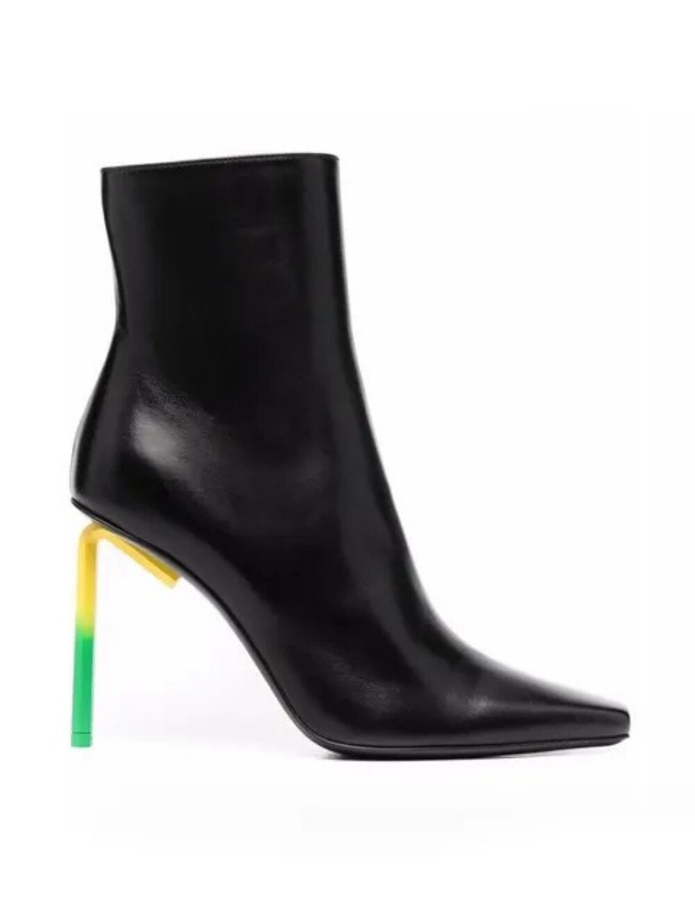 OFF-WHITE Allen Gradient Stiletto Heel Ankle Boots Black EU 38 US 8 Org $1,420